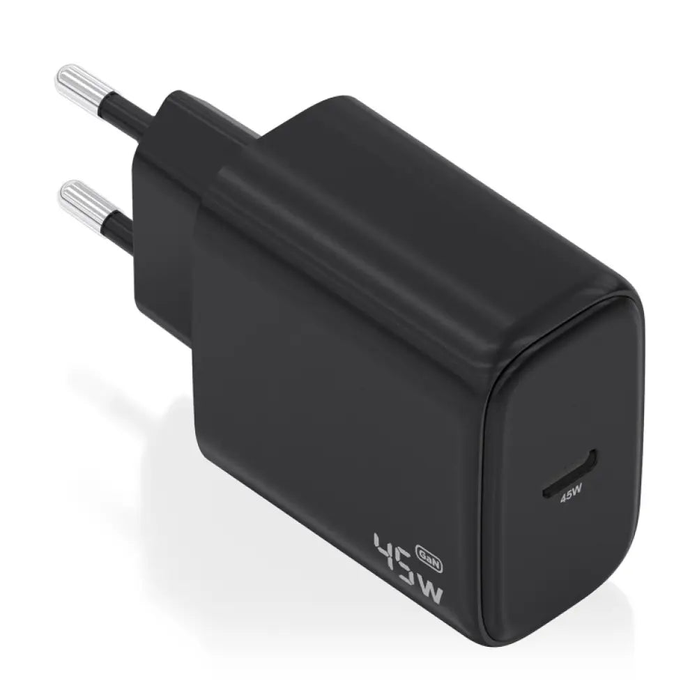 AISENS Cargador GaN 45W. 1xUSB-C PD3.0. Negro