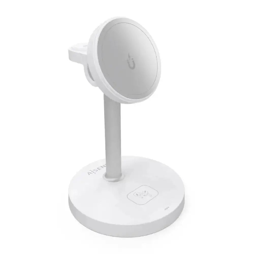 Aisens Cargador Inalámbrico USBC 15W 3 en 1 Blanco - detalle