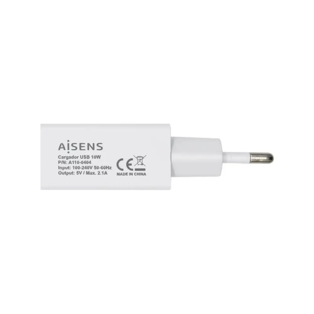 AISENS Cargador USB 10W. 5V/2A. Blanco - detalle