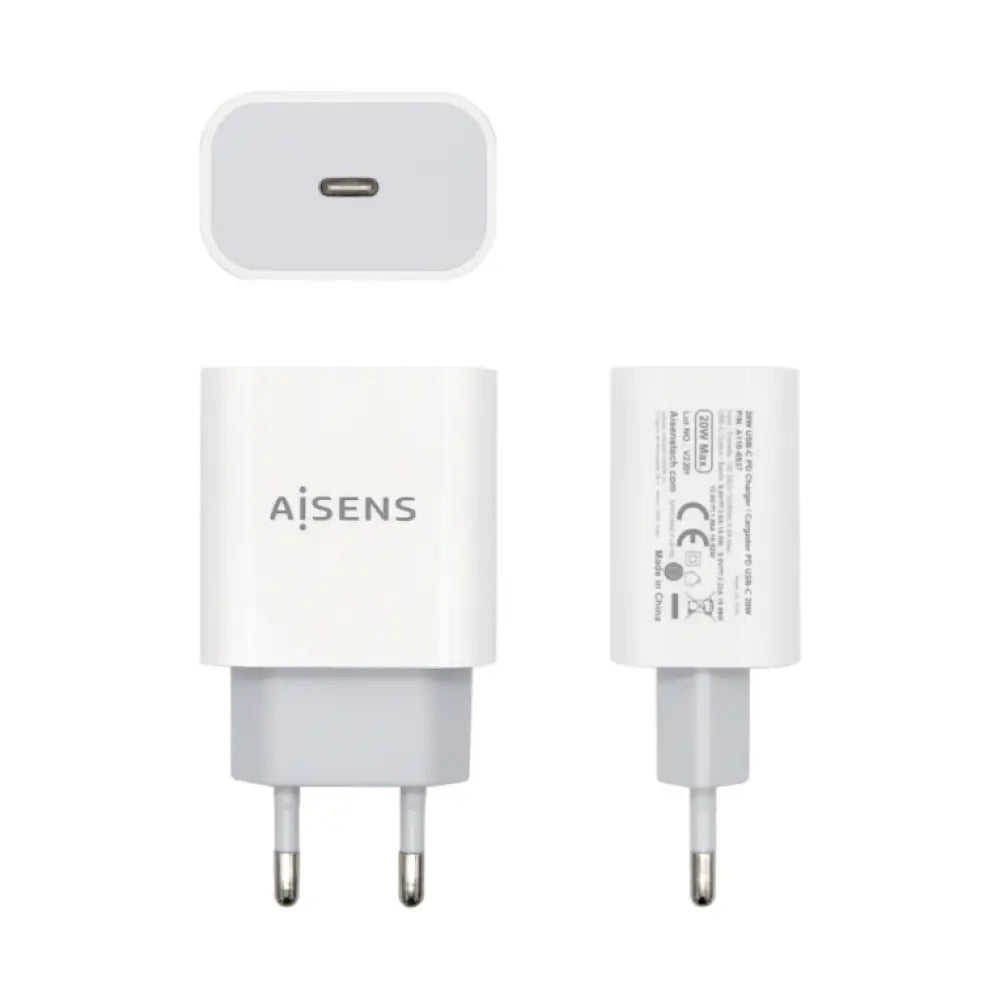 AISENS Cargador USB-C P?3.0 1 Puerto 1x USB-C 20 W. Blanco - detalle
