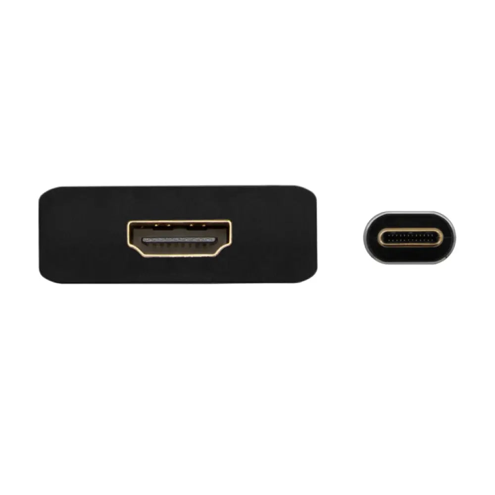 AISENS Conversor Aluminio USB-C A HDMI 4K@30Hz. USB-C/M-HDMI/H. Gris. 15cm - detalle