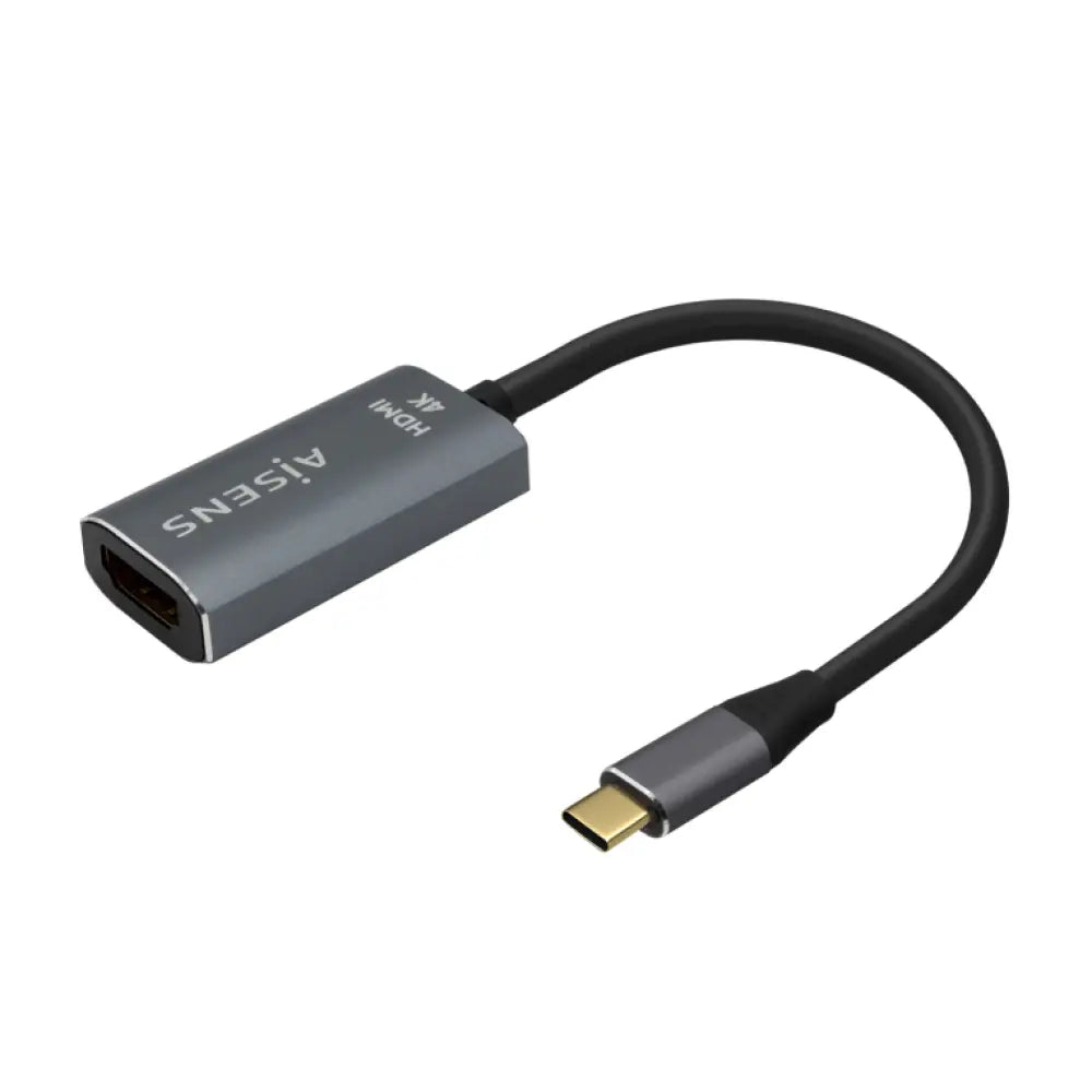 AISENS Conversor Aluminio USB-C a HDMI 4K@60Hz. USB-C/M-HDMI/H. Gris. 15cm - detalle