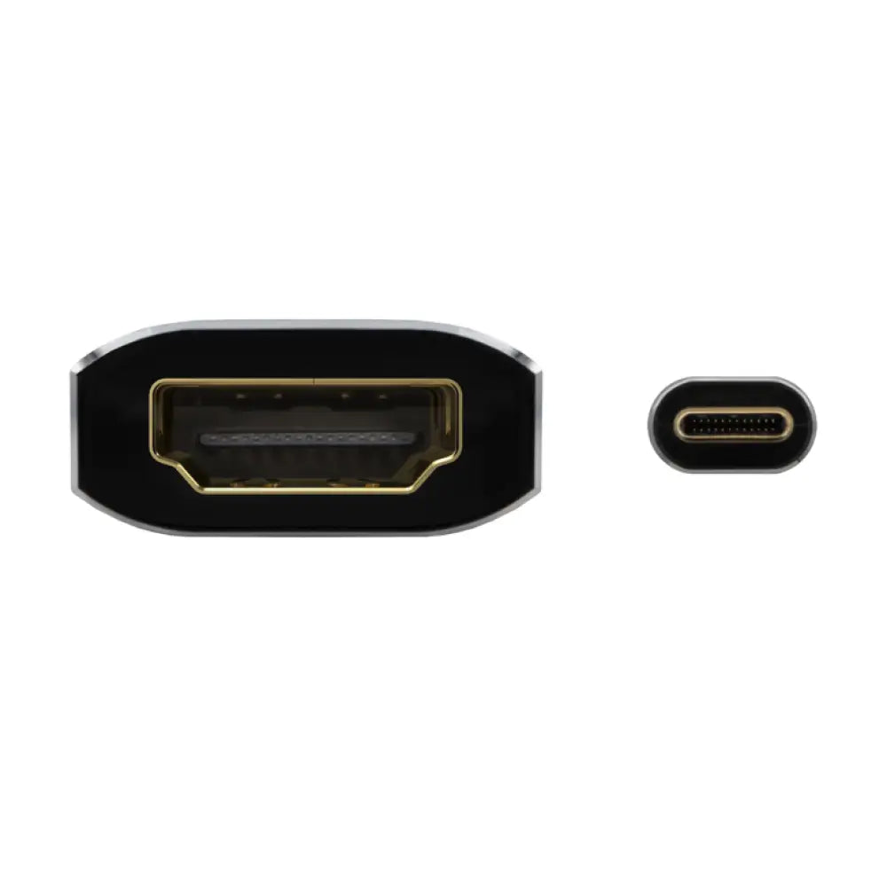 AISENS Conversor Aluminio USB-C a HDMI 4K@60Hz. USB-C/M-HDMI/H. Gris. 15cm - detalle