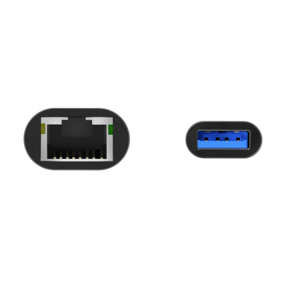 AISENS Conversor USB 3.0 A Ethernet Gigabit 10/100/1000 Mbps. Gris. 15cm - detalle