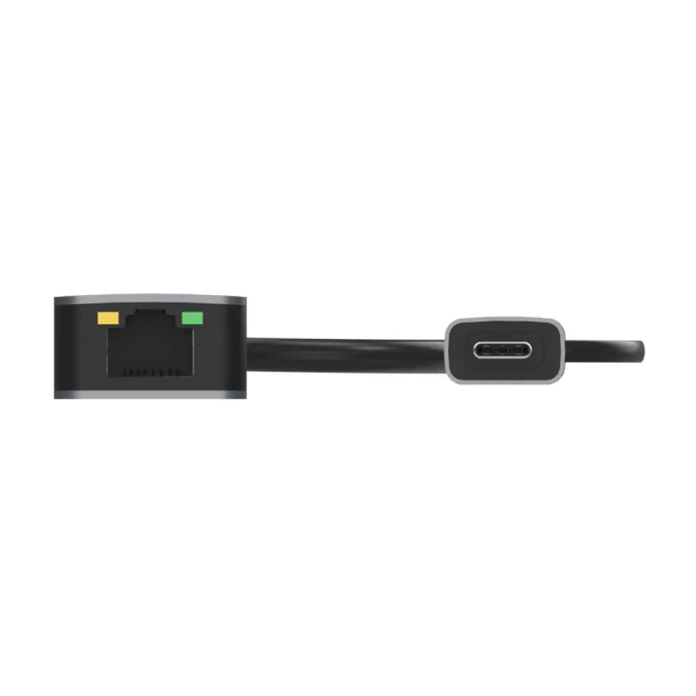 AISENS Conversor USB3.2 Gen1 USB-A+USB-C a Ethernet 2.5G 10/100/1000/2500 Mbps. Gris. 15cm - detalle