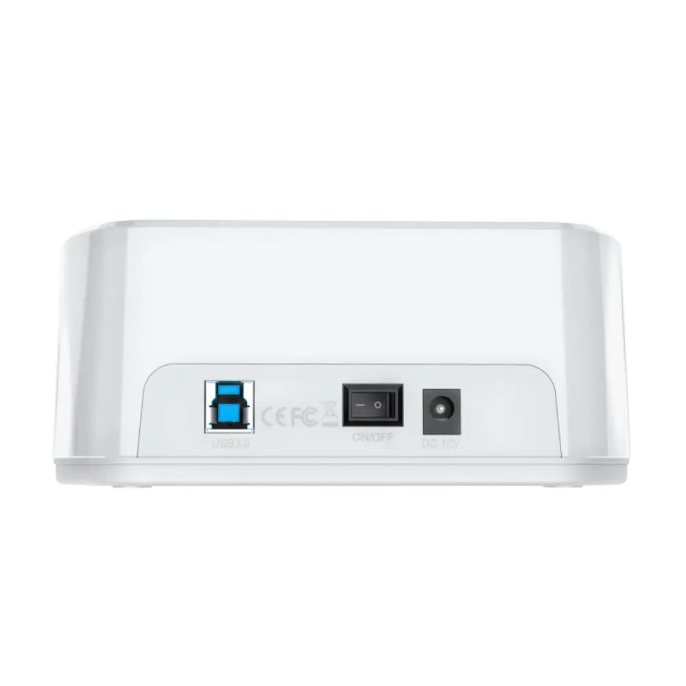 AISENS Estacion de Docking de Doble Bahia ASDS-D02W SATA 2.5/3.5 a USB 3.0/3.1 Gen1. Clone. Blanca - detalle