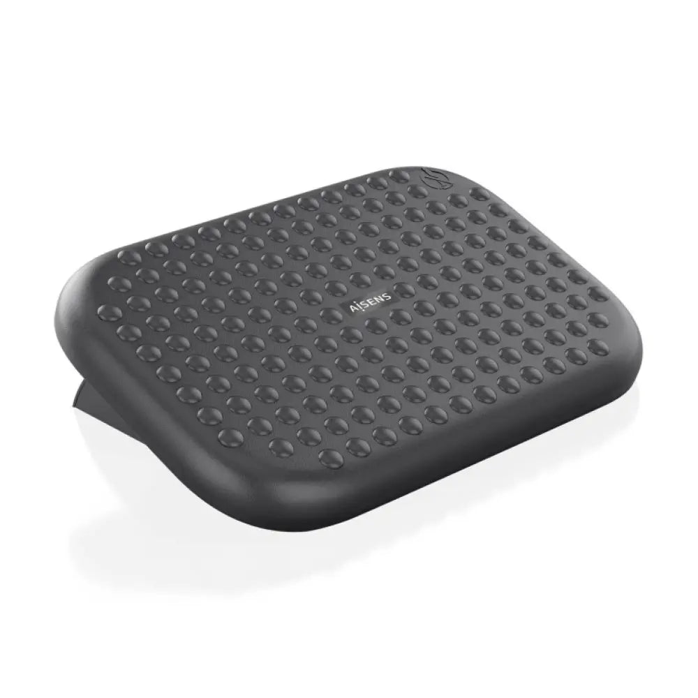 Soporte para el apoyo de pies AISENS FRT01-265, inclinable y negro, diseñado para mejorar la comodidad y el descanso.
