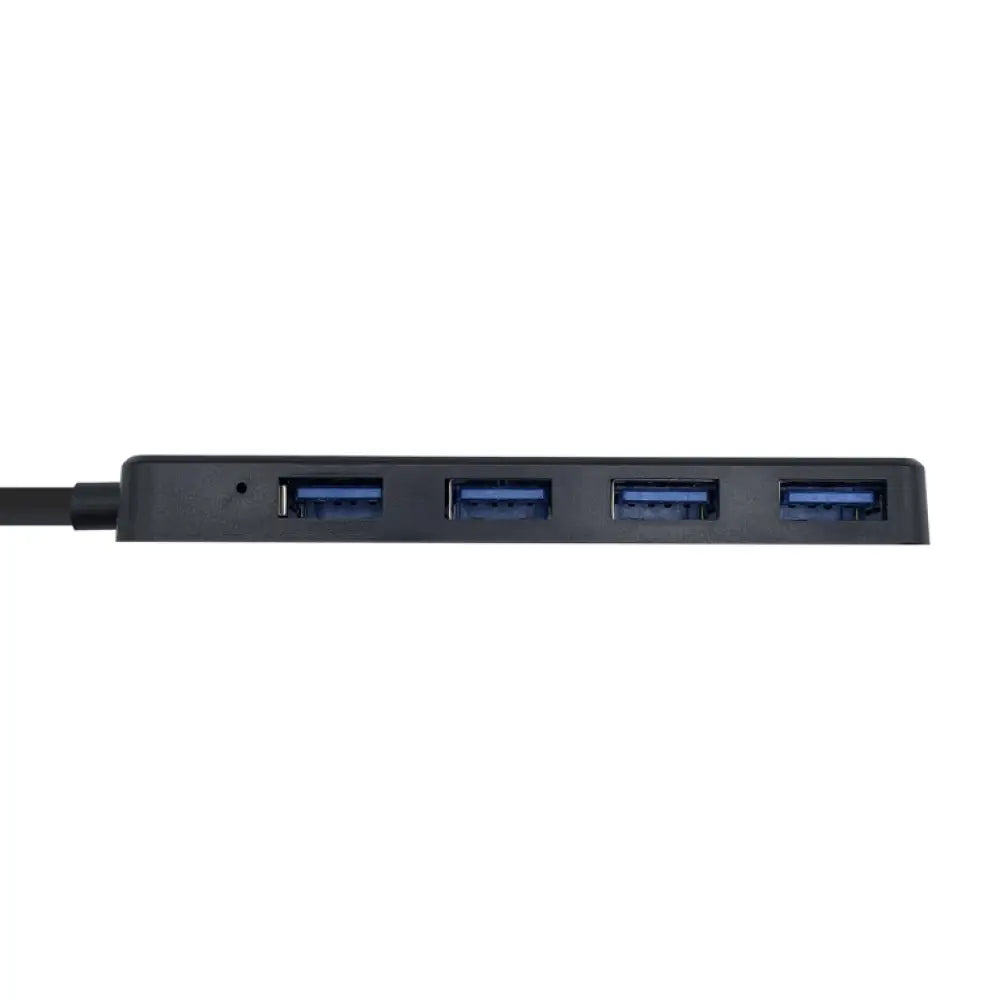 AISENS Hub USB 3.0. Tipo A/M - 4 x Tipo A/H. Negro. 30 cm - detalle