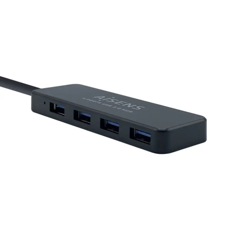 AISENS Hub USB 3.0. Tipo A/M - 4 x Tipo A/H. Negro. 30 cm - detalle