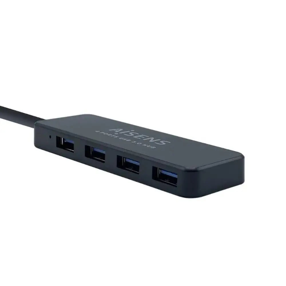 Aisens Hub USB 3.0 tipo A/M-4xtipo A/H negro 30cm - detalle