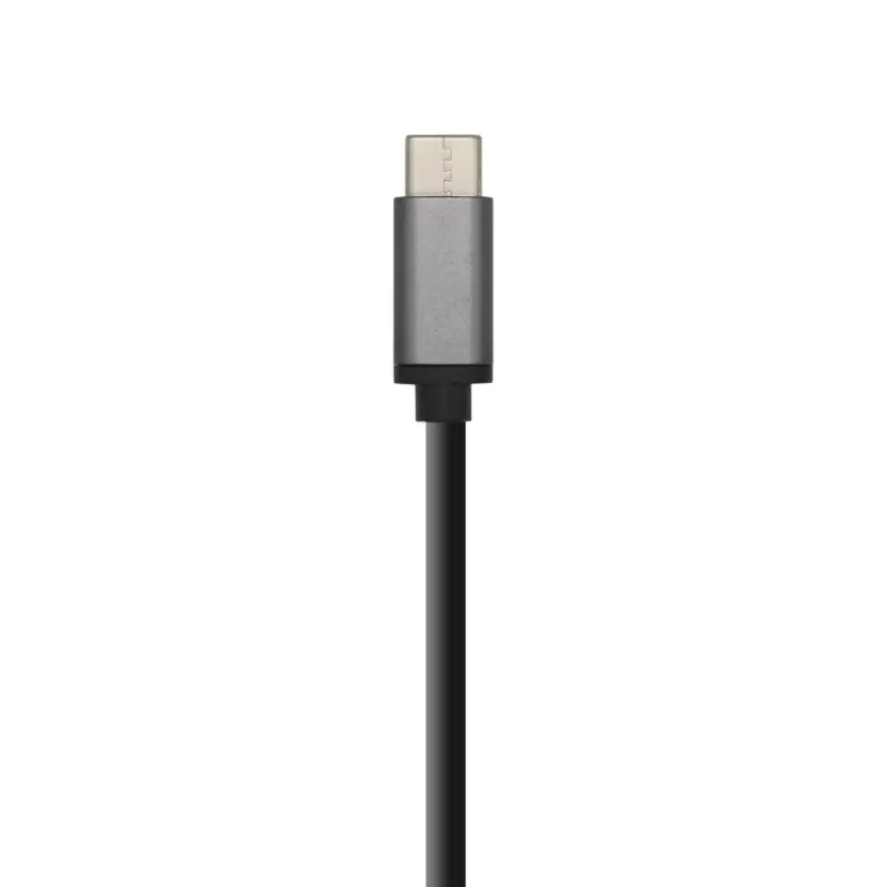 AISENS Hub USB 3.1 USB-C. USB-C/M - 4 x Tipo A/H. Gris. 15 cm - detalle