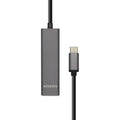 AISENS Hub USB 3.1 USB-C. USB-C/M - 4 x Tipo A/H. Gris. 15 cm