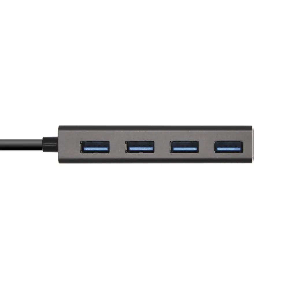 AISENS Hub USB 3.1 USB-C. USB-C/M - 4 x Tipo A/H. Gris. 15 cm - detalle