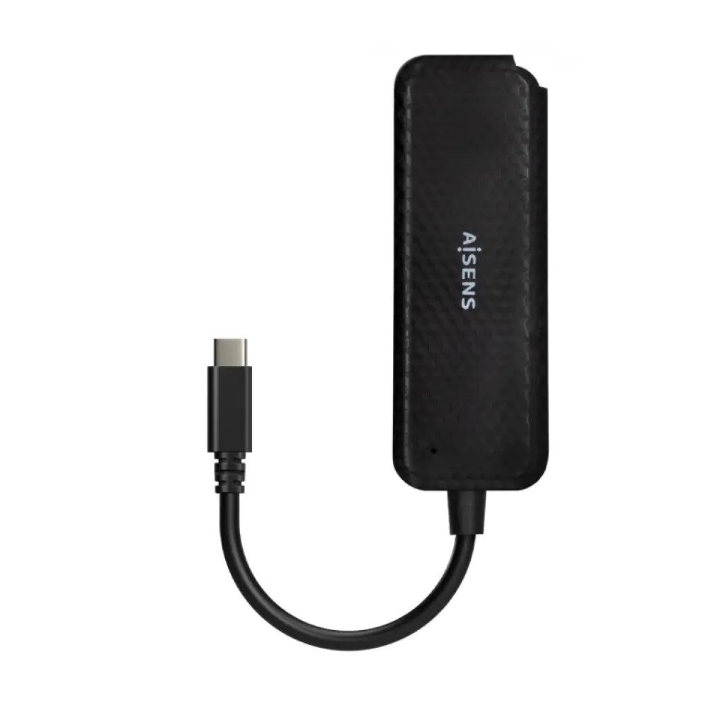 AISENS Hub USB 3.1 USB-C. USB-C/M-4x Tipo A/H. Negro. 15cm - detalle