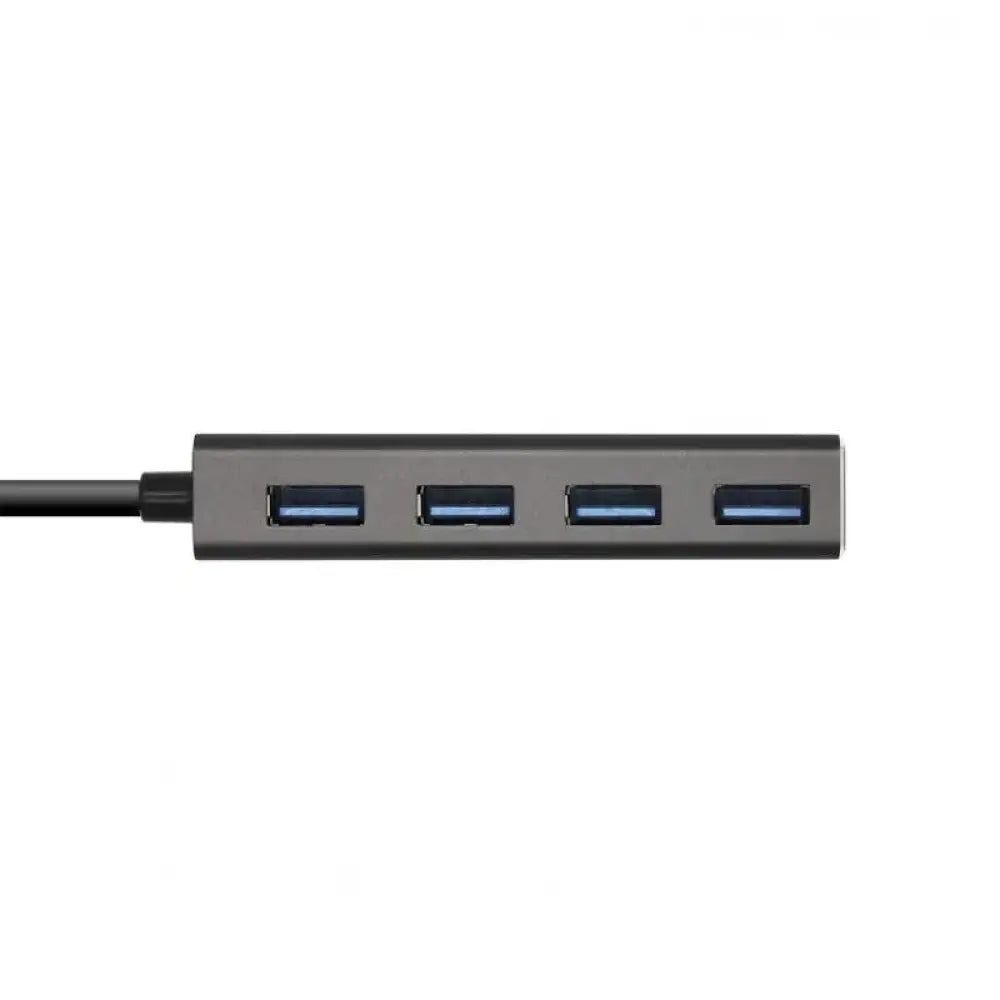 Aisens Hub USB 3.1 USB-C/M-4xTipo A/H gris, 15cm - detalle