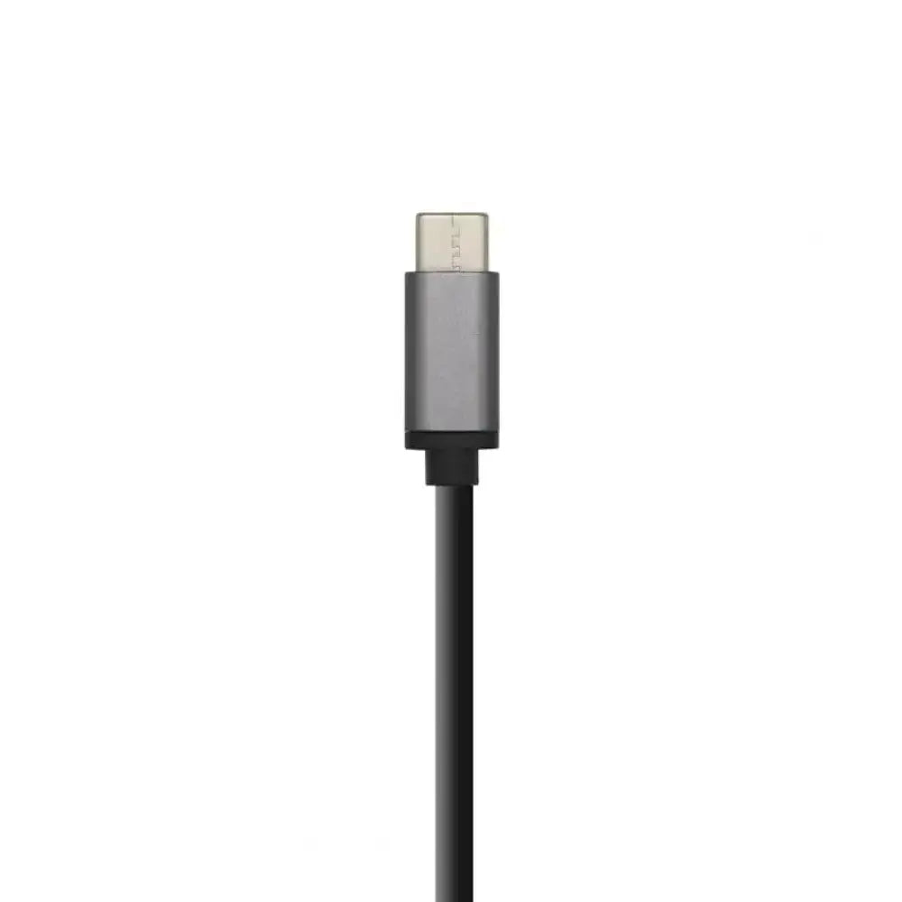 Aisens Hub USB 3.1 USB-C/M-4xTipo A/H gris, 15cm - detalle