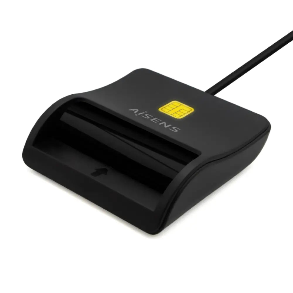 AISENS Lector De Tarjeta Inteligente DNI. USB-C. Negro - detalle
