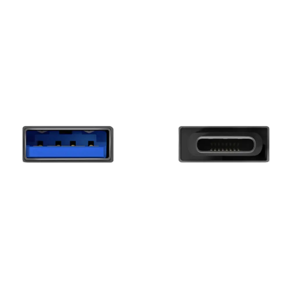 AISENS Mini Adaptador Aluminio USB 3.2 Gen1 3A. Tipo USB-C/M-A/H. Gris - detalle
