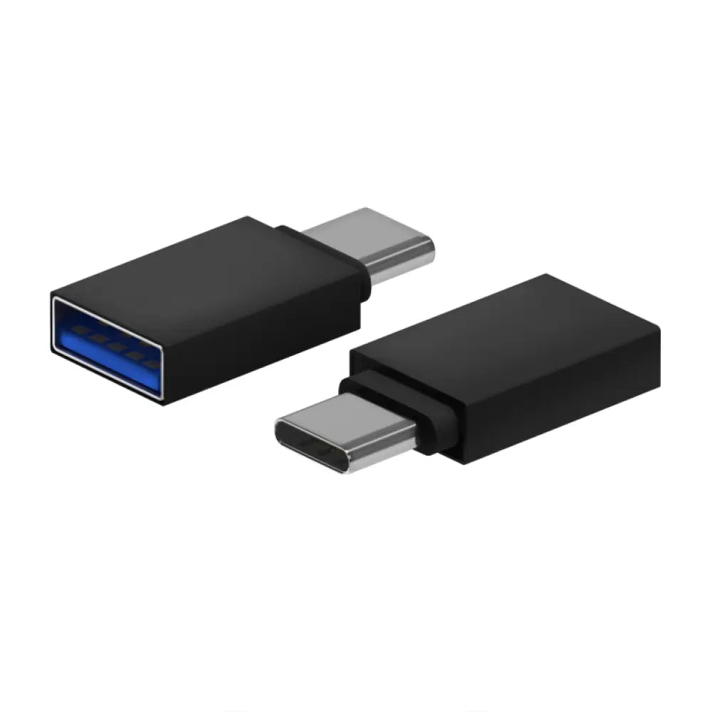 AISENS Mini Adaptador Aluminio USB 3.2 Gen1 3A. Tipo USB-C/M-A/H. Negro
