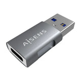 AISENS Mini Adaptador USB 3.2 GEN2 10G 3A. Tipo USB-C/H-A/M. Gris