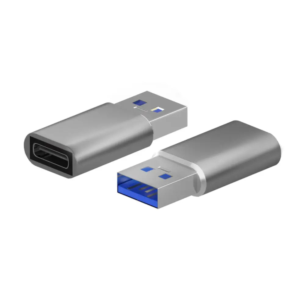 AISENS Mini Adaptador USB 3.2 Gen2 / USB 2.0 3A. Tipo USB-C/H-A/M. Gris - detalle