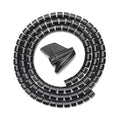 AISENS Organizador de cable en espiral 25mm. Negro. 1.0m