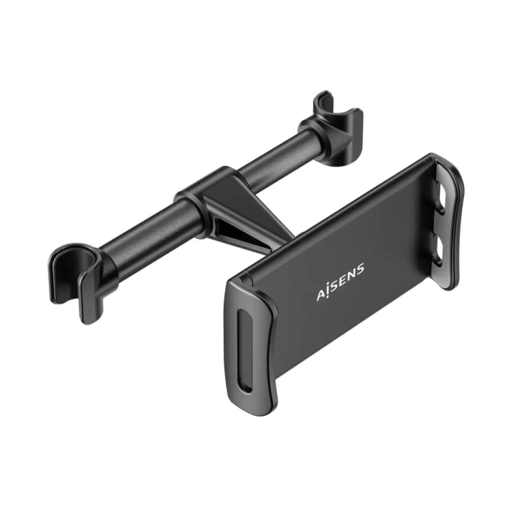 AISENS Soporte Coche Ajustable (1 Pivote) Para Reposacabezas Para Telefono / Tablet. Negro
