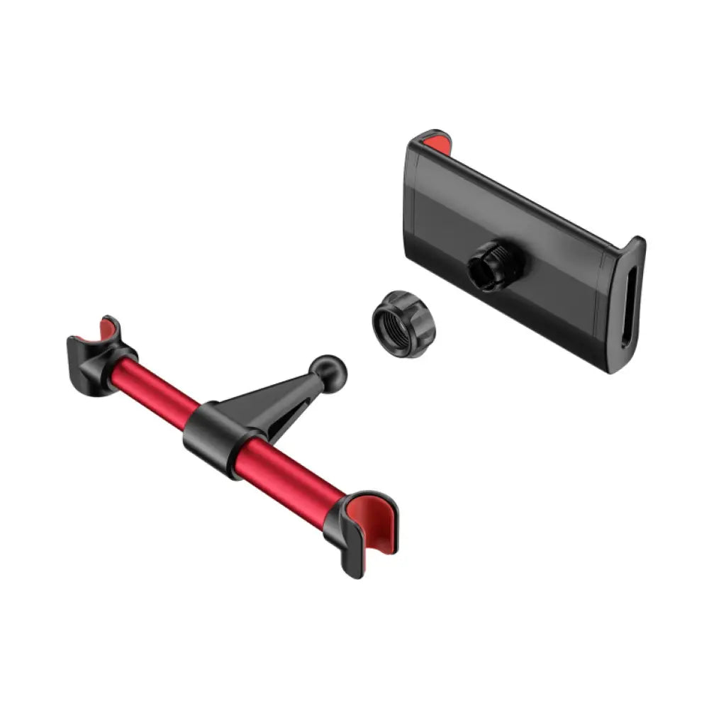 AISENS Soporte Coche Ajustable (1 Pivote) Para Reposacabezas Para Telefono / Tablet. Rojo - detalle
