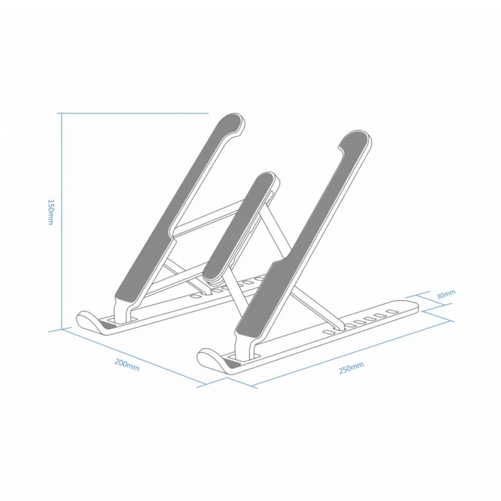 AISENS Soporte De Sobremesa Ajustable Para Portatil / Tablet. Gris Oscuro - detalle