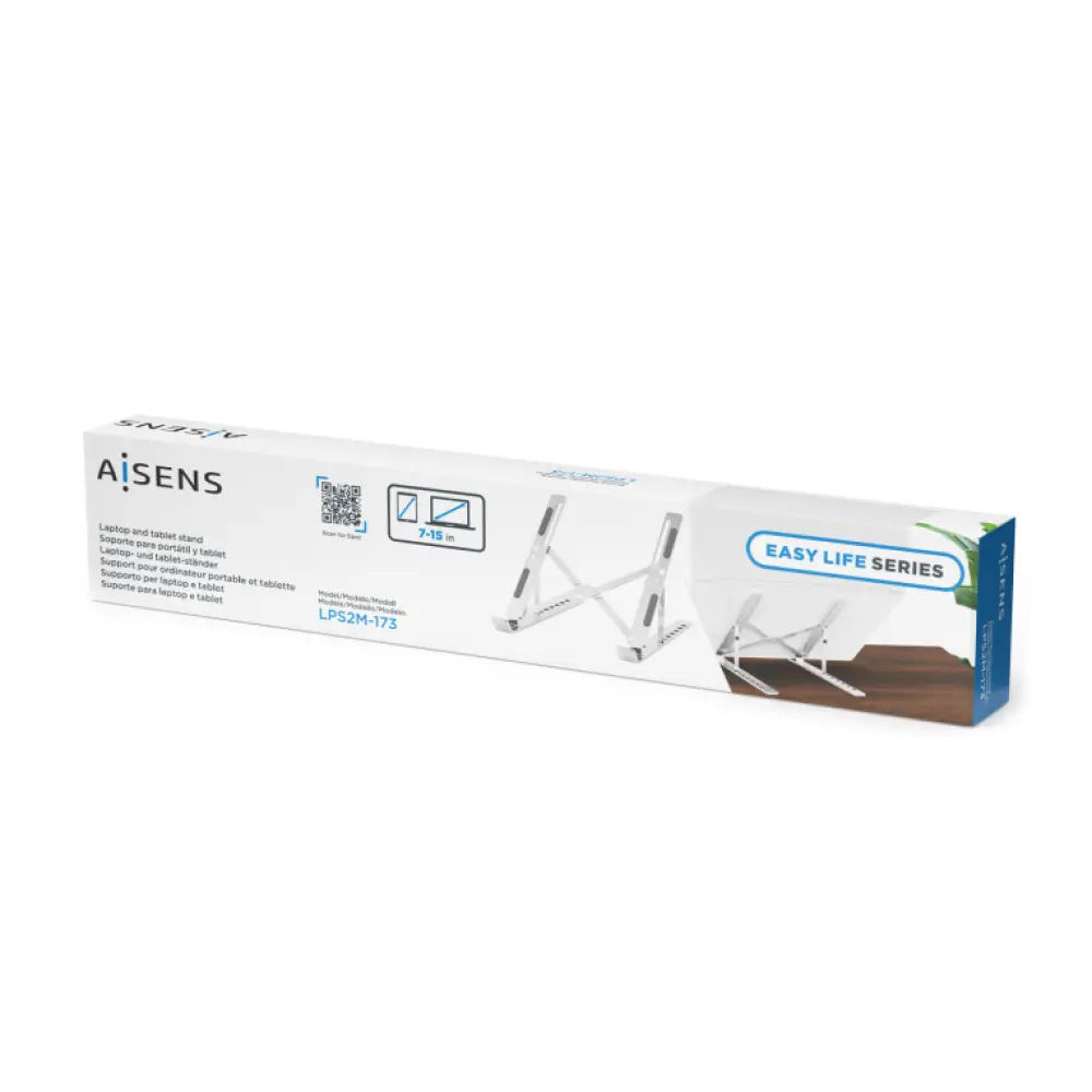 AISENS Soporte de Sobremesa Ajustable para Portatil / Tablet. Plata - detalle