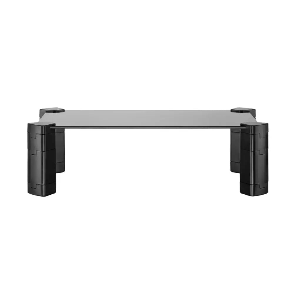 AISENS Soporte Elevador Cristal para Monitor/Portátil. Negro - detalle