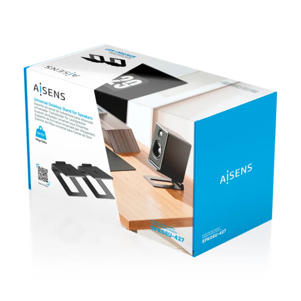 AISENS Soporte Universal De Sobremesa Para Altavoces. Negro - detalle