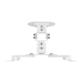 AISENS Soporte Universal Giratorio. Inclinable de Techo para Proyector 13.5Kg. Blanco
