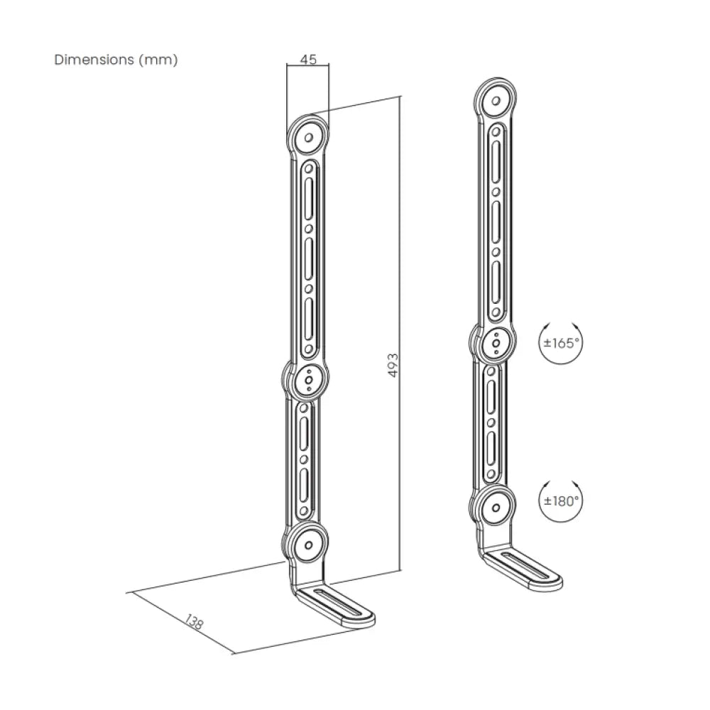 AISENS SPK03U-375 accesorio para barra de sonido Montaje en pared - detalle