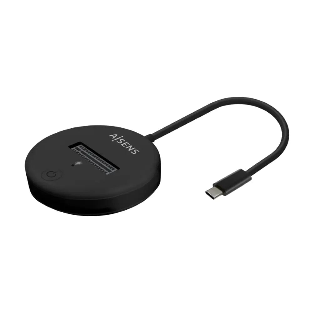AISENS USB-C Dock M.2 (NGFF) ASUC-M2D013-BK SATA/NVMe A USB3.1 Gen2. Negra - detalle