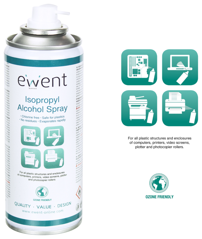 ALCOHOL ISOPROPILICO EWENT EN SPRAY 200ML - detalle