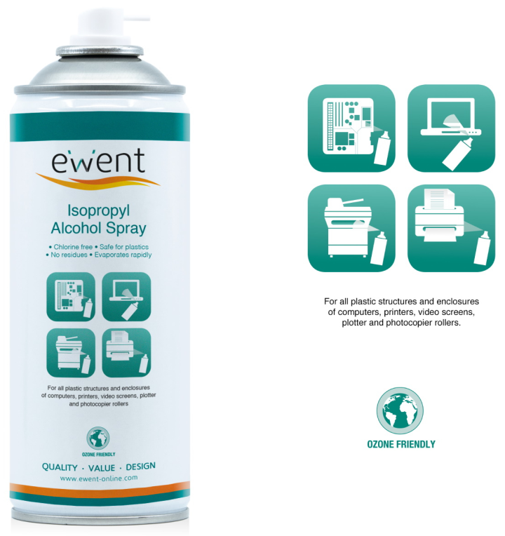 ALCOHOL ISOPROPILICO EWENT EN SPRAY 400ML - detalle