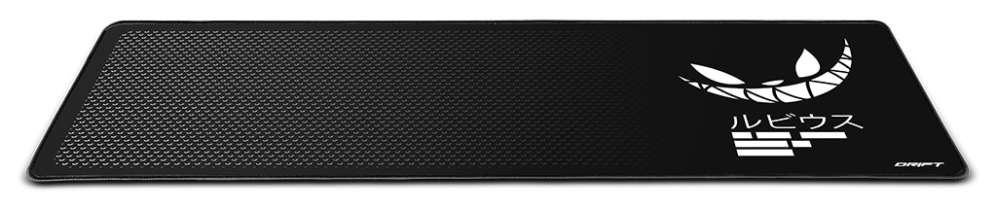 ALFOMBRILLA GAMING DRIFT EDICION ESPECIAL EL RUBIUS NEGRA XL 900 X 350 X 3 MM - detalle