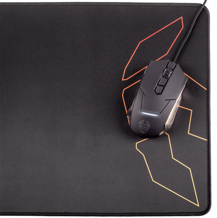 ALFOMBRILLA GAMING KROM KNOUT XL NEGRO 900X350X3 - detalle