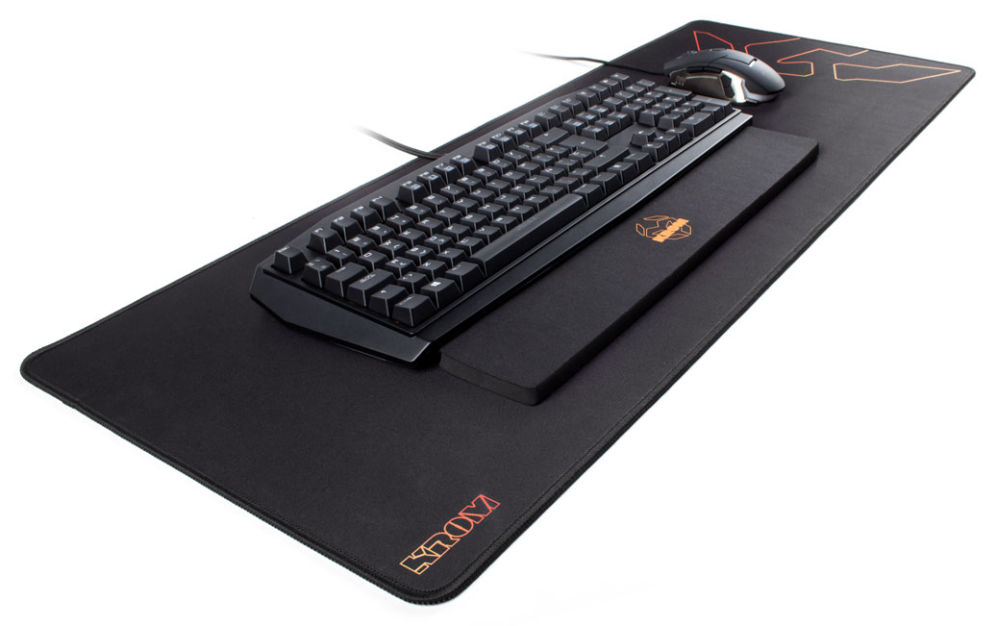 ALFOMBRILLA GAMING KROM KNOUT XL NEGRO 900X350X3 - detalle