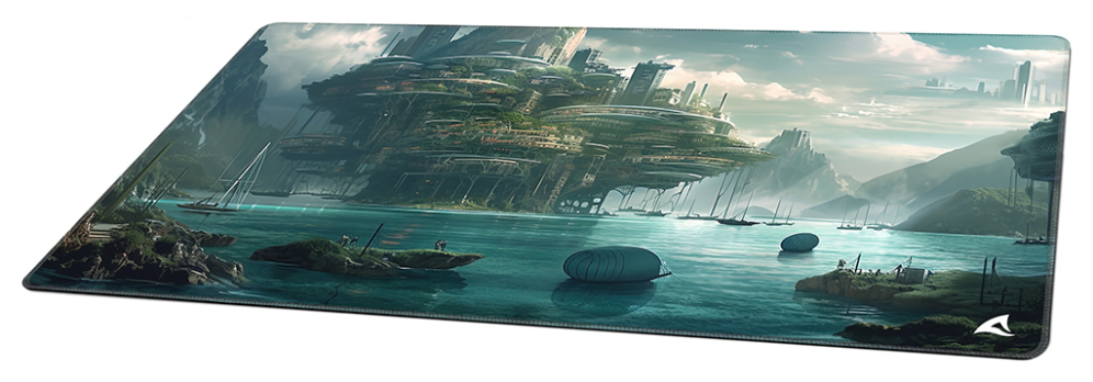 ALFOMBRILLA GAMING SHARKOON SKILLER SGP40 XXL D6 1000X500X3MM - detalle
