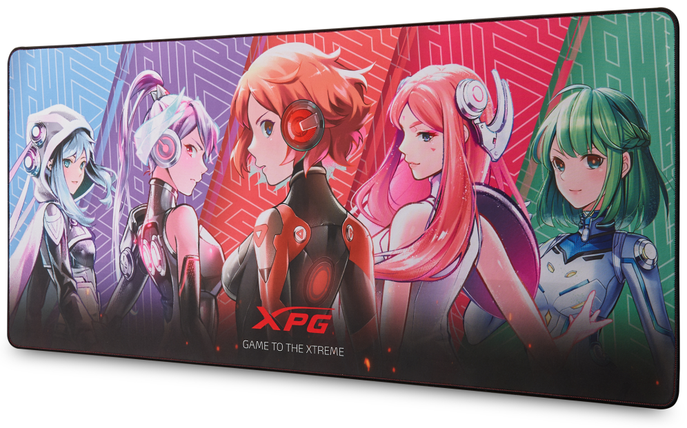 ALFOMBRILLA GAMING XPG FRONTLINE XL XTREME SAGA 01 NEGRO 900X400X3 - detalle