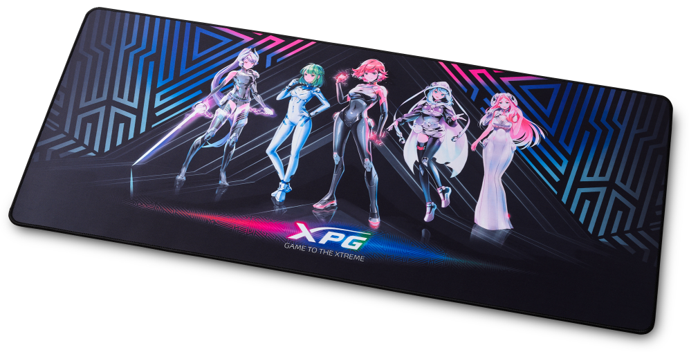 ALFOMBRILLA GAMING XPG FRONTLINE XL XTREME SAGA 02 NEGRO 900X400X3 - detalle