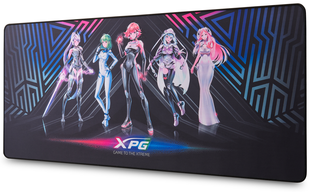 ALFOMBRILLA GAMING XPG FRONTLINE XL XTREME SAGA 02 NEGRO 900X400X3 - detalle