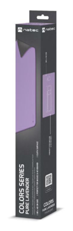 ALFOMBRILLA NATEC COLORS SERIES PURE LAVENDER 800X400MM - detalle
