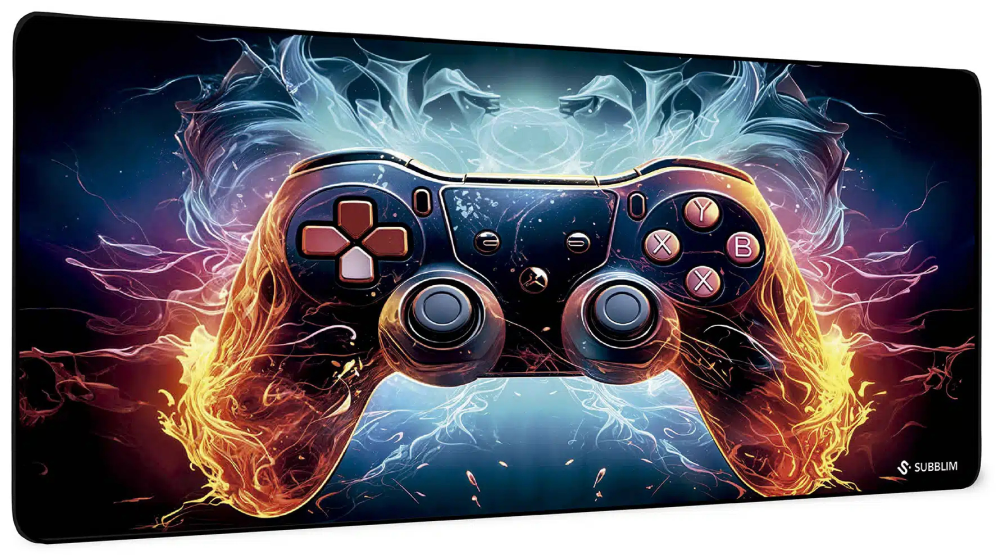SUBBLIM GameCore XL Alfombrilla de ratón para juegos Negro. Multicolor