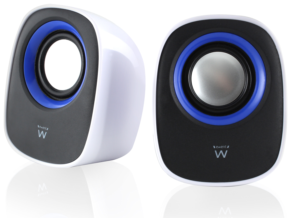 ALTAVOCES EWENT EW3513 2.0 5W RMS USB BLANCO/NEGRO - detalle