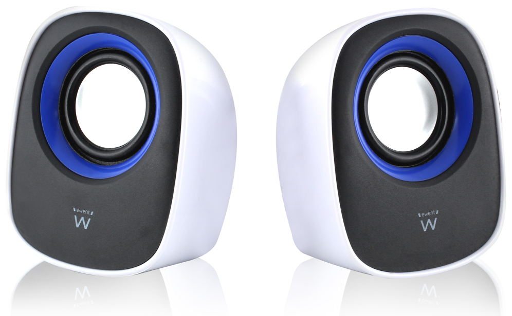 ALTAVOCES EWENT EW3513 2.0 5W RMS USB BLANCO/NEGRO