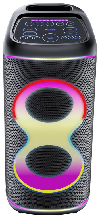 ALTAVOZ DE FIESTA DENVER BPS-370 BLUETOOTH CON 100W DE POTENCIA - detalle