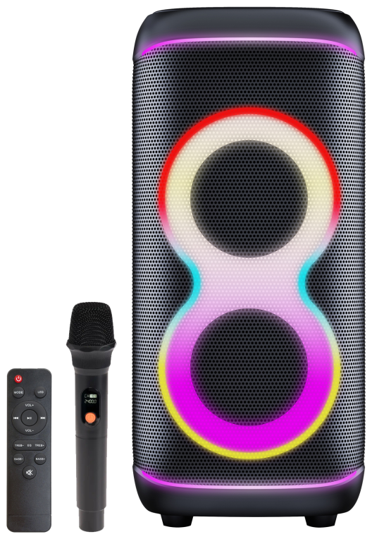 ALTAVOZ DE FIESTA DENVER BPS-370 BLUETOOTH CON 100W DE POTENCIA
